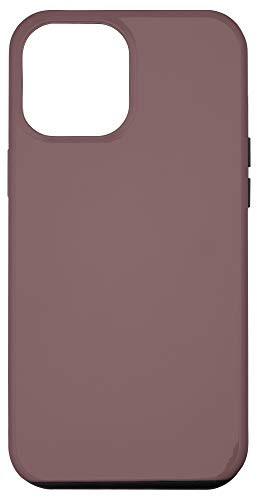 iPhone 12 Pro Max Deep Taupe Violet Brown Plain Solid Color Case