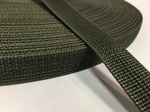 3/4 INCH MilSpec Military Webbing MIL-W-43668 T4 Ranger Green -10 Yards-