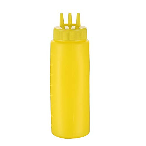 Hole Squeeze Bottle Condiment Dispense Sauce Vinegar Oil Ketchup Cruet Bin Gravy Cruet Kitchen Accessories Fast/Yellow / 400Ml Hole Squeeze Bottle Condiment Dispense Sauce Vinegar Oil Ketchup Cruet Bin Gravy Cruet Kitchen Accessories Fast/Yellow / 400Ml