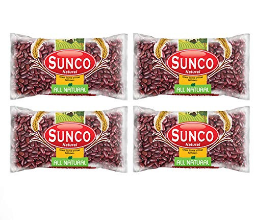 SUNCO NATURAL Red Kidney Beans 16 oz Pack of 4 Multi Pack