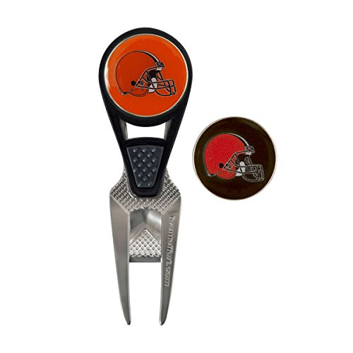 Team Effort Cleveland Browns CVX Ball Mark Repair Tool and 2 Ball Markers Team Effort Cleveland Browns CVX Ball Mark Repair Tool and 2 Ball Markers