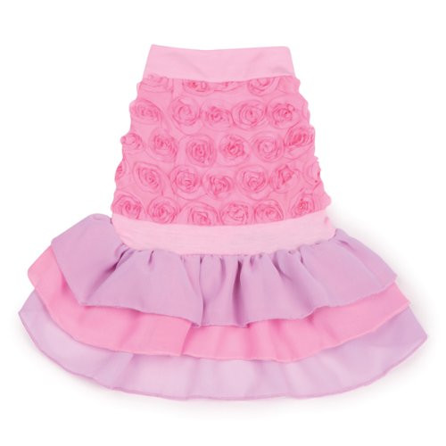 East Side Collection Polyester Candy Dog Dress XX-Small 8-Inch Pink