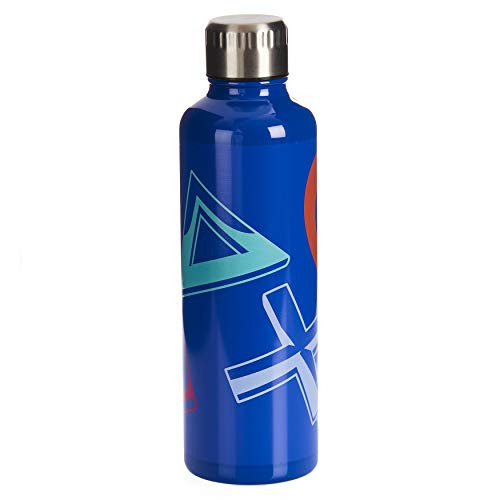 Paladone Playstation Water Bottle Metal Sports Bottle