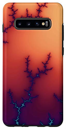 Galaxy S10 Plus Yellow Orange Red Cyan Maroon Pattern AEH216 Case