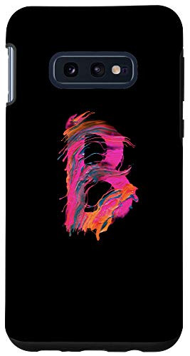 Galaxy S10e Cool Modern Letter B Abstract Paint Pattern on Black AAN012b Case