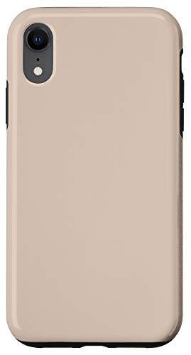 iPhone XR Matte Pastel Beige Brown Pattern AEJ073 Case