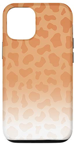 iPhone 12/12 Pro Ombre Yellow Orange Red Giraffe Print Animal AEW156 Case