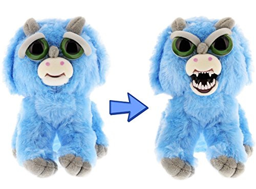 William Mark Feisty Pets Brainless Brian Adorable Plush Stuffed Triceratops that Turns Feisty with a Squeeze