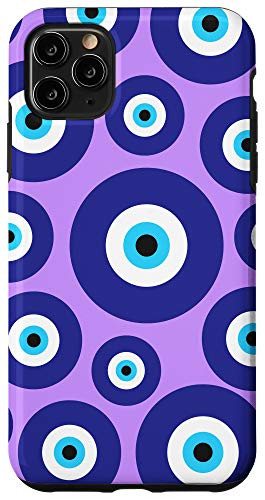 iPhone 11 Pro Max Evil eye Purple and Blue Phone Simple Classic Case Cover Case