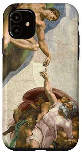 iPhone 11 Michelangelo Creation Of Adam Sistine Chapel Art Phone Cover Case