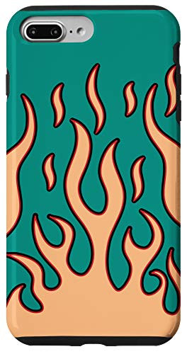 iPhone 7 Plus/8 Plus Flame Phone Case Aesthetic yellow flames Print Case