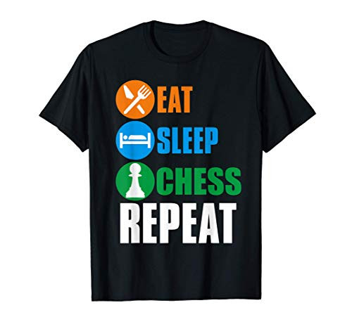 Eat. Sleep. Chess. Repeat apparel T-Shirt
