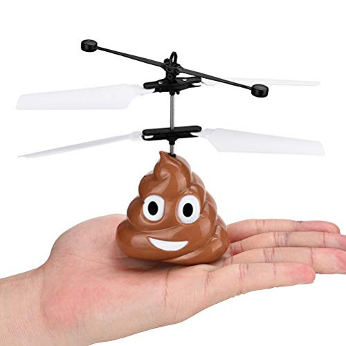 SANTITY USB Rechargeable Mini Drone Funny RC Aircraft UFO Drone Toy Remote Control Hand Helicopter RC Quadcopter Infrared Induction Hand Operated Drone for Kids  and  Adults