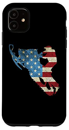 iPhone 11 American Flag Snowmobile Winter Snowmobiling Case