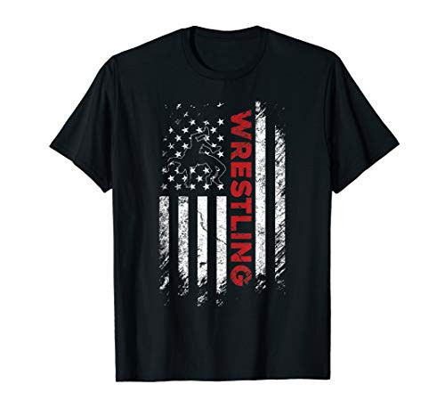Vintage American Flag Wrestling Patriotic Wrestler Gift T-Shirt Vintage American Flag Wrestling Patriotic Wrestler Gift T-Shirt