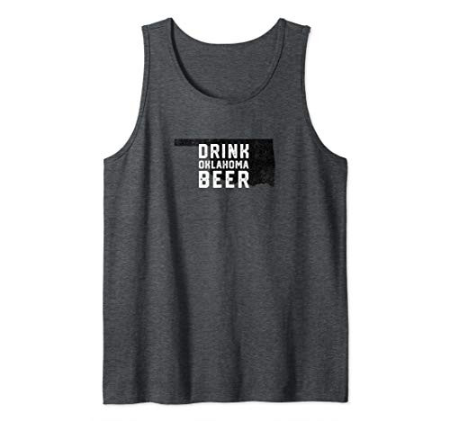Drink Local Oklahoma Craft Beer State Outline Tank Top Drink Local Oklahoma Craft Beer State Outline Tank Top