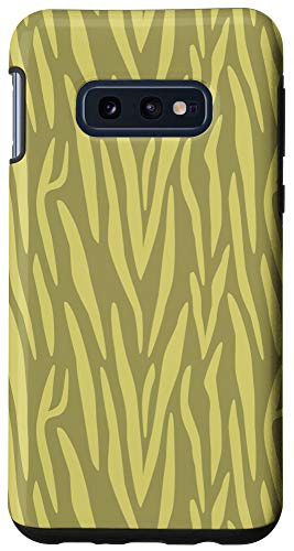 Galaxy S10e Green Yellow Olive Zebra Print Animal AEW171 Case