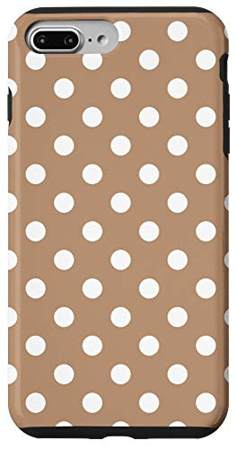 iPhone 7 Plus/8 Plus Brown Polka Dot Pattern AEH644 Case