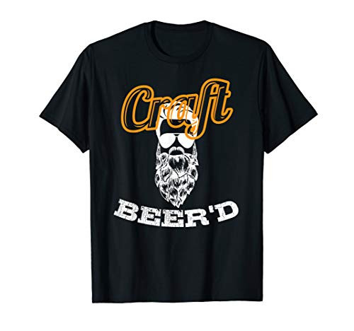 Craft Beerd Hop Beard Bearded Beer Drinkers Tshirt