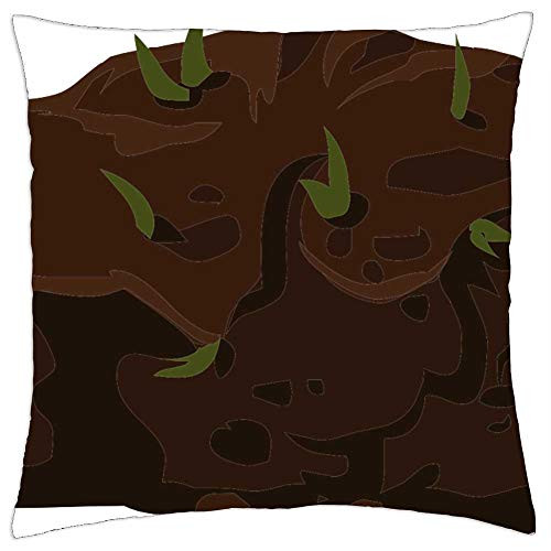 LESGAULEST Throw Pillow Cover -24x24 inch- - Soil Grass Nature Green Garden Ground Environment