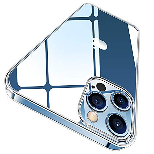 Dataroad Compatible for iPhone 12 Pro Max-Anti-Scratching- Slim Thin Transparent Glass Hard Back with Soft Shockproof Protective Edges Bumper Clear Case-6.7Inch -iPhone 12 Pro Max-