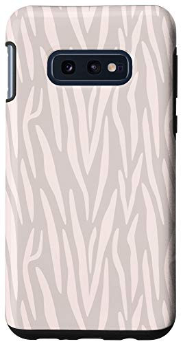 Galaxy S10e Light Beige Yellow Zebra Print Animal AEW179 Case