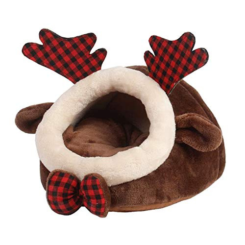 Flameer Rabbit Guinea Pig Hamster House Bed Cute Small Animal Pet Winter Warm Squirrel Hedgehog Chinchilla House Cage Nest Hamster Accessories - Brown M Flameer Rabbit Guinea Pig Hamster House Bed Cute Small Animal Pet Winter Warm Squirrel Hedgehog Chinchilla House Cage Nest Hamster Accessories - Brown M