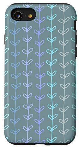 iPhone SE -2020- / 7 / 8 Teal Blue Cyan Purple Green Brown Gray AEP666 Case