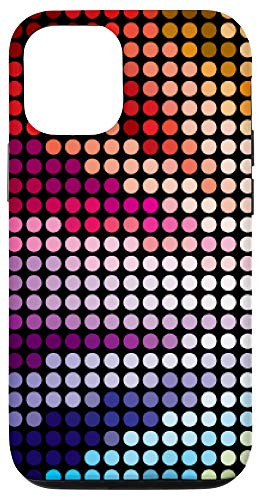 iPhone 12/12 Pro Colorful Mosaic Circle Pattern Sunburst Abstract Modern Art Case
