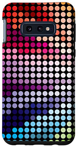 Galaxy S10e Colorful Mosaic Circle Pattern Sunburst Abstract Modern Art Case