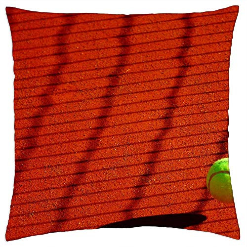 LESGAULEST Throw Pillow Cover -24x24 inch- - Tennis Ball Sport Yellow