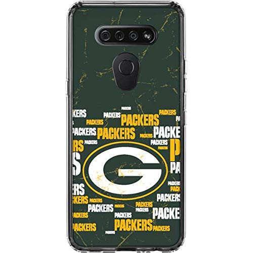 Skinit Clear Phone Case Compatible with LG K51/Q51 - Officially Licensed NFL Green Bay Packers Blast Design