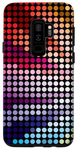 Galaxy S9 Plus Colorful Mosaic Circle Pattern Sunburst Abstract Modern Art Case