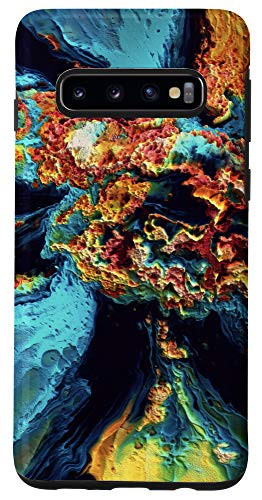 Galaxy S10 Yellow Orange Red Blue Cyan Green Brown Pattern AEH060 Case