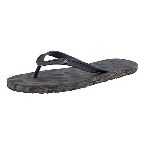 Volcom Mens Rocker Flip Flop Sandal Dark camo 9 D US