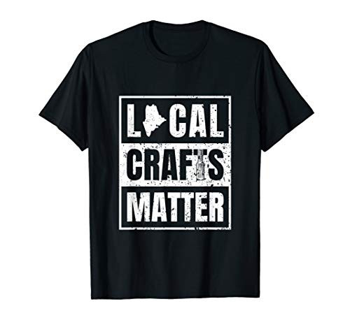 Maine Drink Local T-Shirt Gift for ME Craft Beer Drinkers