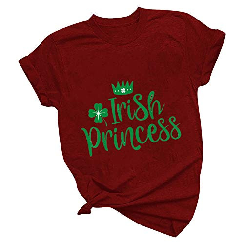 Womans St Pattys Day Shirts Irish Clover Leaf Green Saint Patricks Day Tee Tops Funny Graphics Printed Tunic Blouse Womans St Pattys Day Shirts Irish Clover Leaf Green Saint Patricks Day Tee Tops Funny Graphics Printed Tunic Blouse