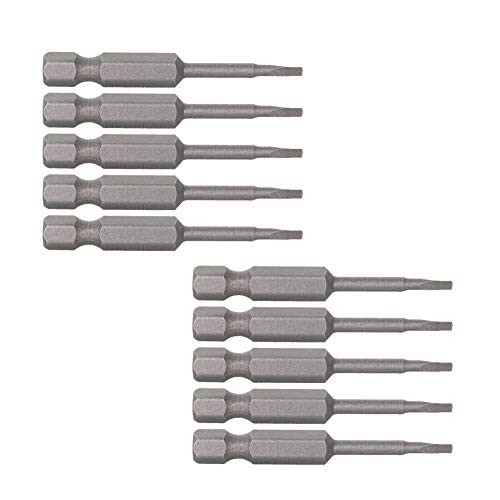 Utoolmart Triangle Bits Set 1/4 Inch Hex Shank Magnetic Hexagonal TA18 Screwdriver Bit Set S2 Screw Driver Kit Tools