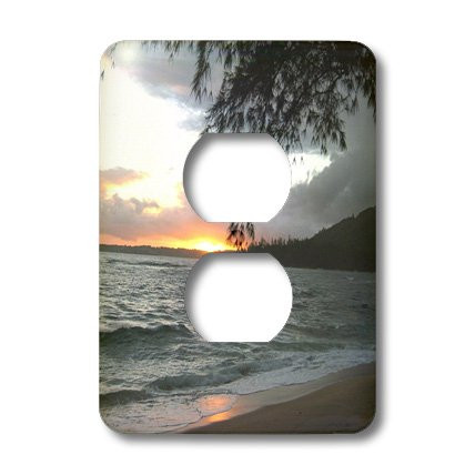 3dRose lsp_23629_6 Hawaii Sunset 2 Plug Outlet Cover