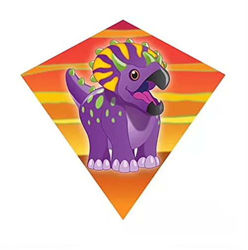 WindNSun 18 Mini Diamond Nylon Kite with Skytails-Handle and Line Included- -Triceratops- WindNSun 18 Mini Diamond Nylon Kite with Skytails-Handle and Line Included- -Triceratops-