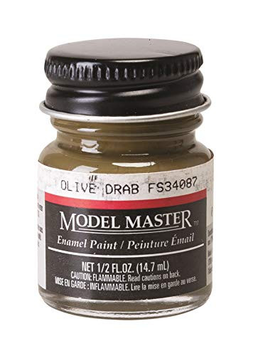 Testor Corp. Olive DRAB -FS34087- 1/2 oz Enamel Paint Bottle