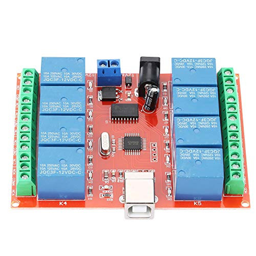 Asixx 12V Relay Switch 12V 8-Channel Computer USB Controller Switch Relay Module PC Smart Controller Electric diode 12V Relay Switch