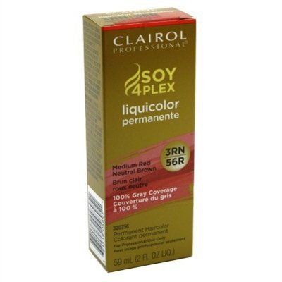 Clairol Professional Liquicolor Permanent 3Rn/56R Medium Red Neutral Brown 2 Ounce -59ml- -3 Pack-