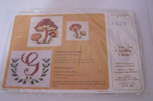 The Creative Circle 1628 Monogram Counted Cross Stitch Kit 1983
