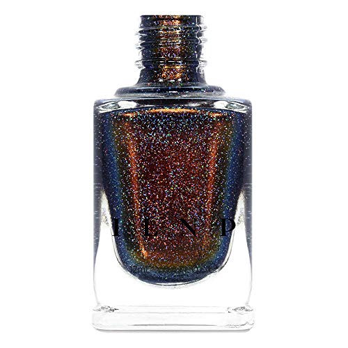 ILNP Rock Bottom - Blue-Brown Holographic Nail Polish
