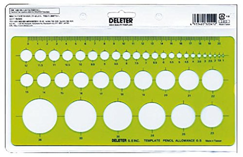 DELETER INC. Circle Ruler -Japan Import-