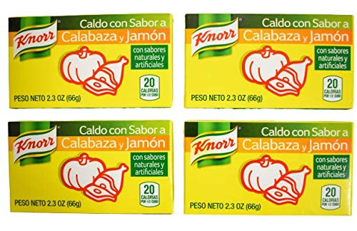 Knorr Ham and Pumpkin Bouillon Cubes 6 Count -Pack of 4- - Knorr Caldo con Sabor a Calabaza y Jamon Knorr Ham and Pumpkin Bouillon Cubes 6 Count -Pack of 4- - Knorr Caldo con Sabor a Calabaza y Jamon