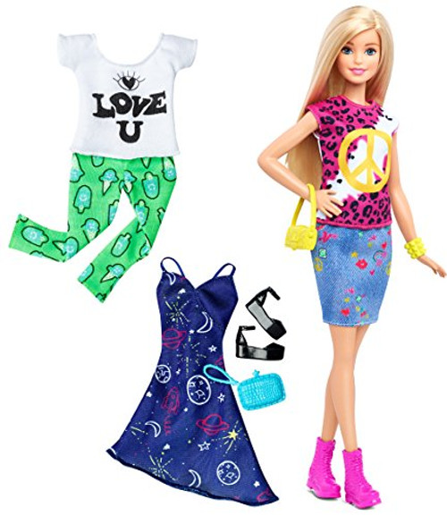 Barbie Fashionistas Doll & Fashions Peace & Love, Blonde Barbie Fashionistas Doll & Fashions Peace & Love, Blonde