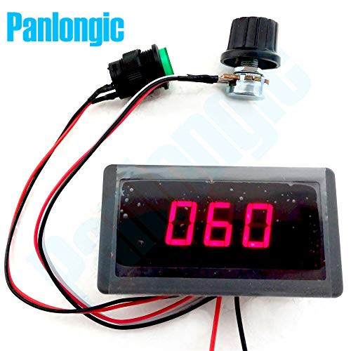 DC 6-30V 12V 24V 8A PWM PS09KPONNST4PORKIED Motor Speed Controller With Digital Display  and  Switch