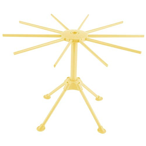 Collapsible Pasta Drying Rack Noodle Spaghetti Pasta Dryer Stand Foldable Kitchen Tool for Homemade Noodles -Yellow-